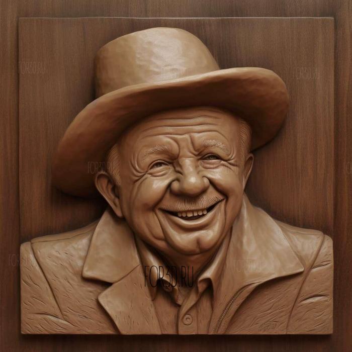 Mickey Rooney 4 stl model for CNC